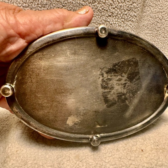 Antique 1900s elaborate Danish Denmark silver plated trinket jewelry box. - Picture 8 of 11